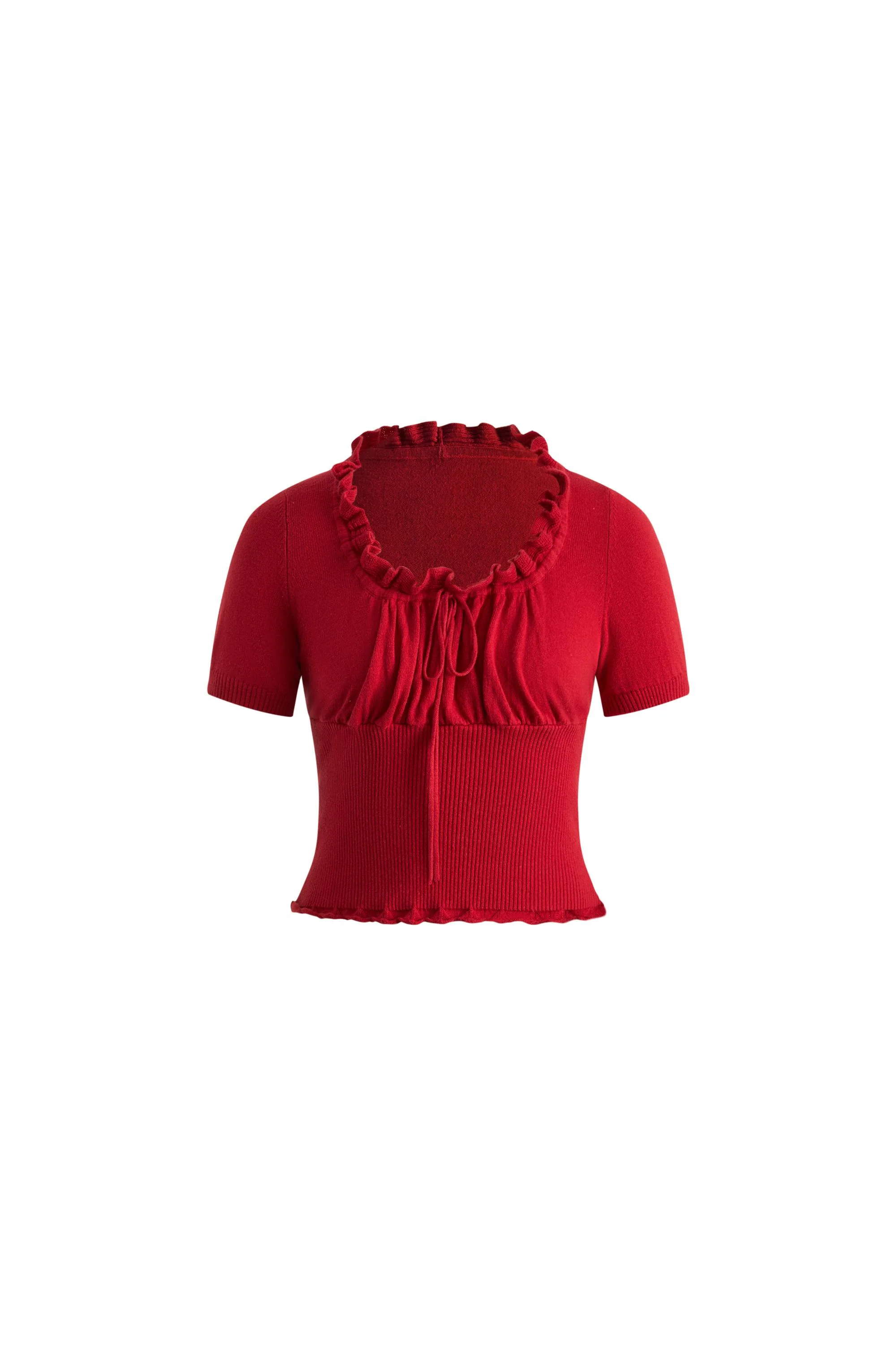 Aikena Crocheted Top in Cotton Knit - Image 10