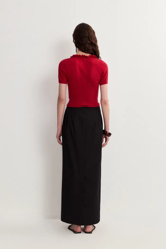 Aikena Crocheted Top in Cotton Knit - Image 6