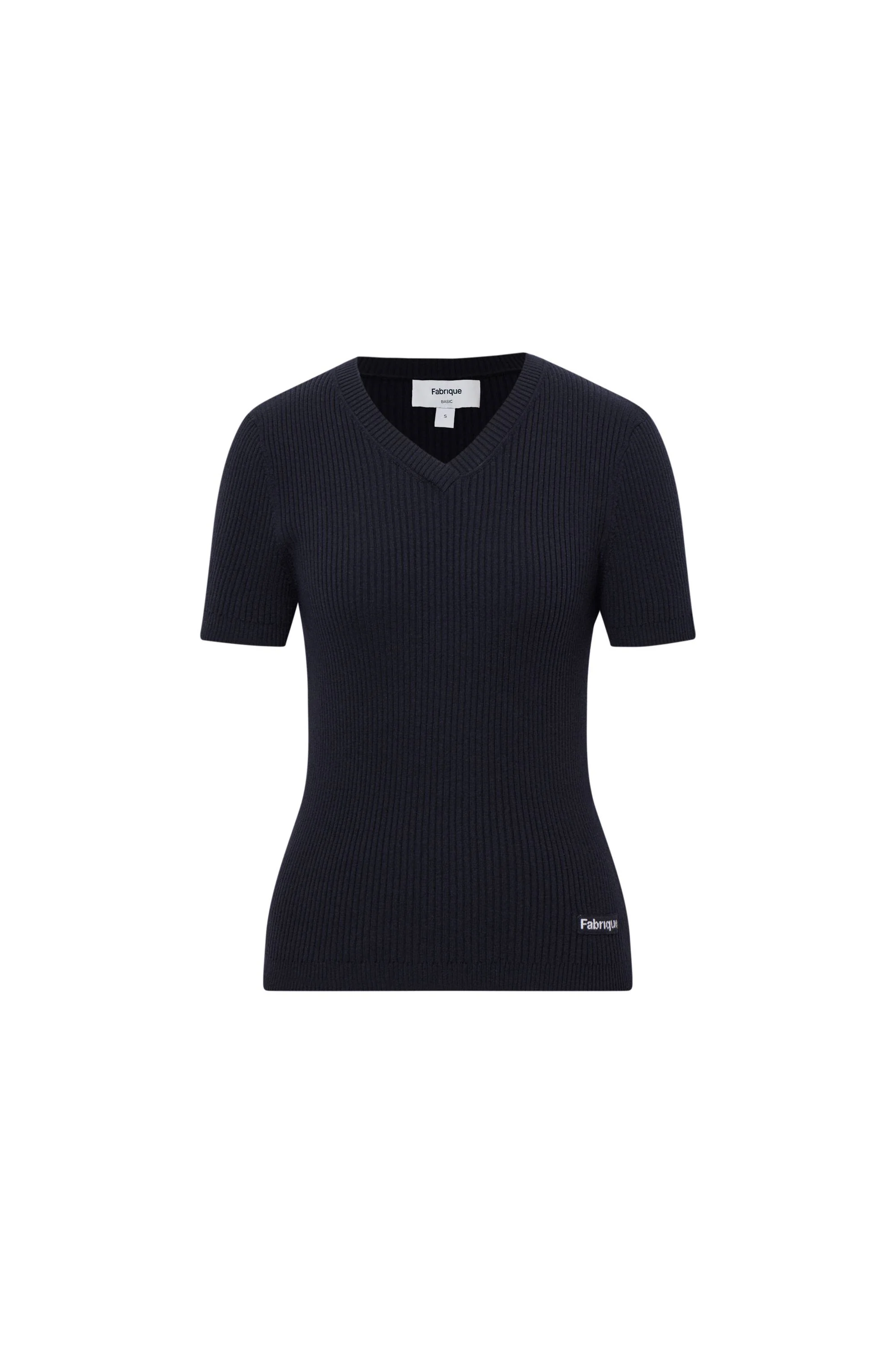 Alexa V Neck Short Sleeve Sweater in Rare Alxa Cashmere Blend - Image 10