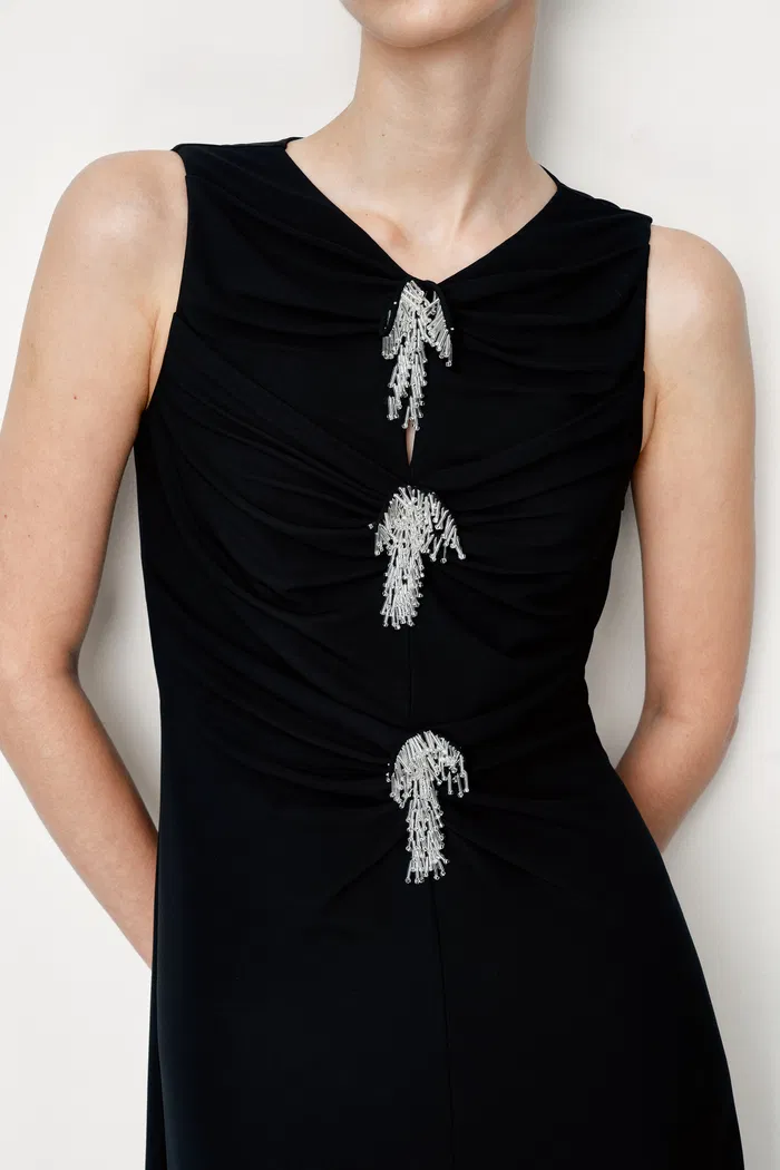 Alisa Sleeveless Dress in Stretch Knit Jersey - Image 8
