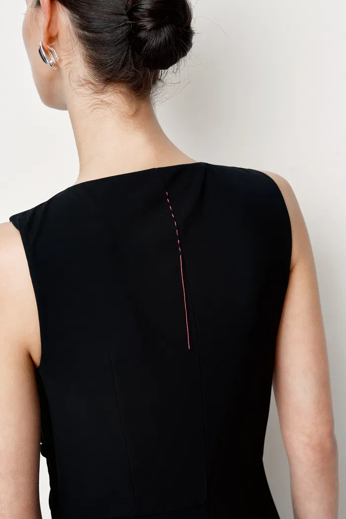 Alisa Sleeveless Dress in Stretch Knit Jersey - Image 9
