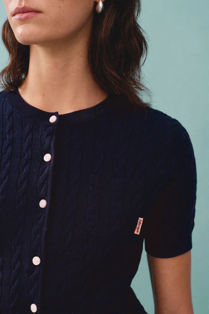 Amber Round Neck Buttoned Top - Image 8