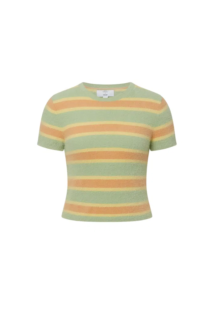 Amber Striped Short Knit Top - Image 10