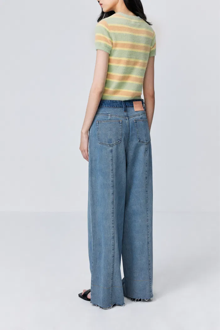 Amber Striped Short Knit Top - Image 4