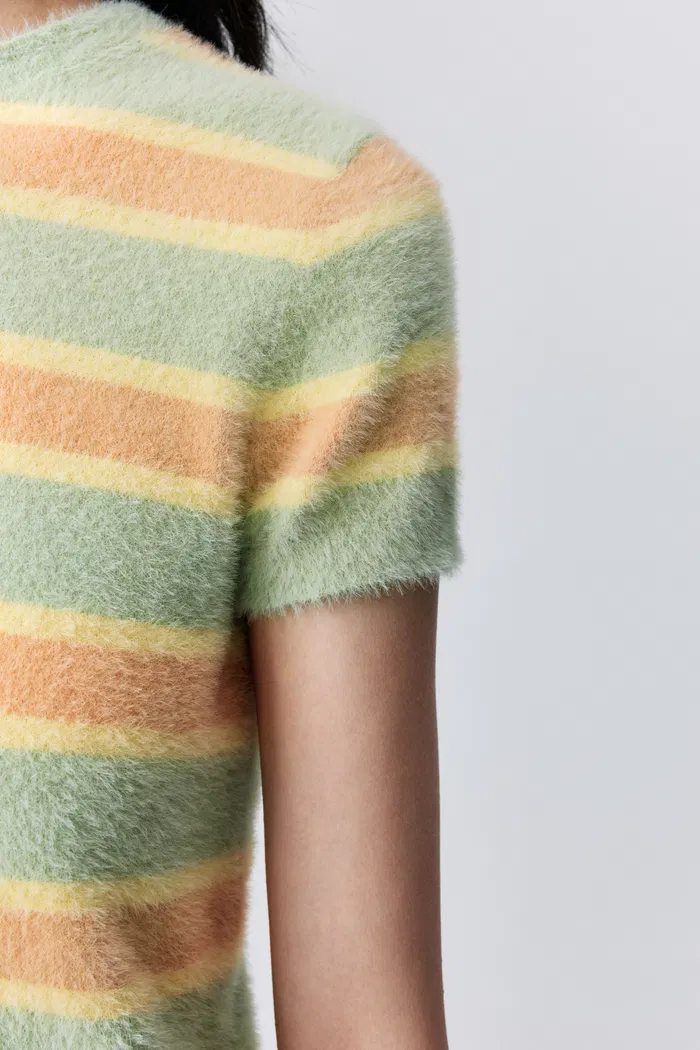 Amber Striped Short Knit Top - Image 8