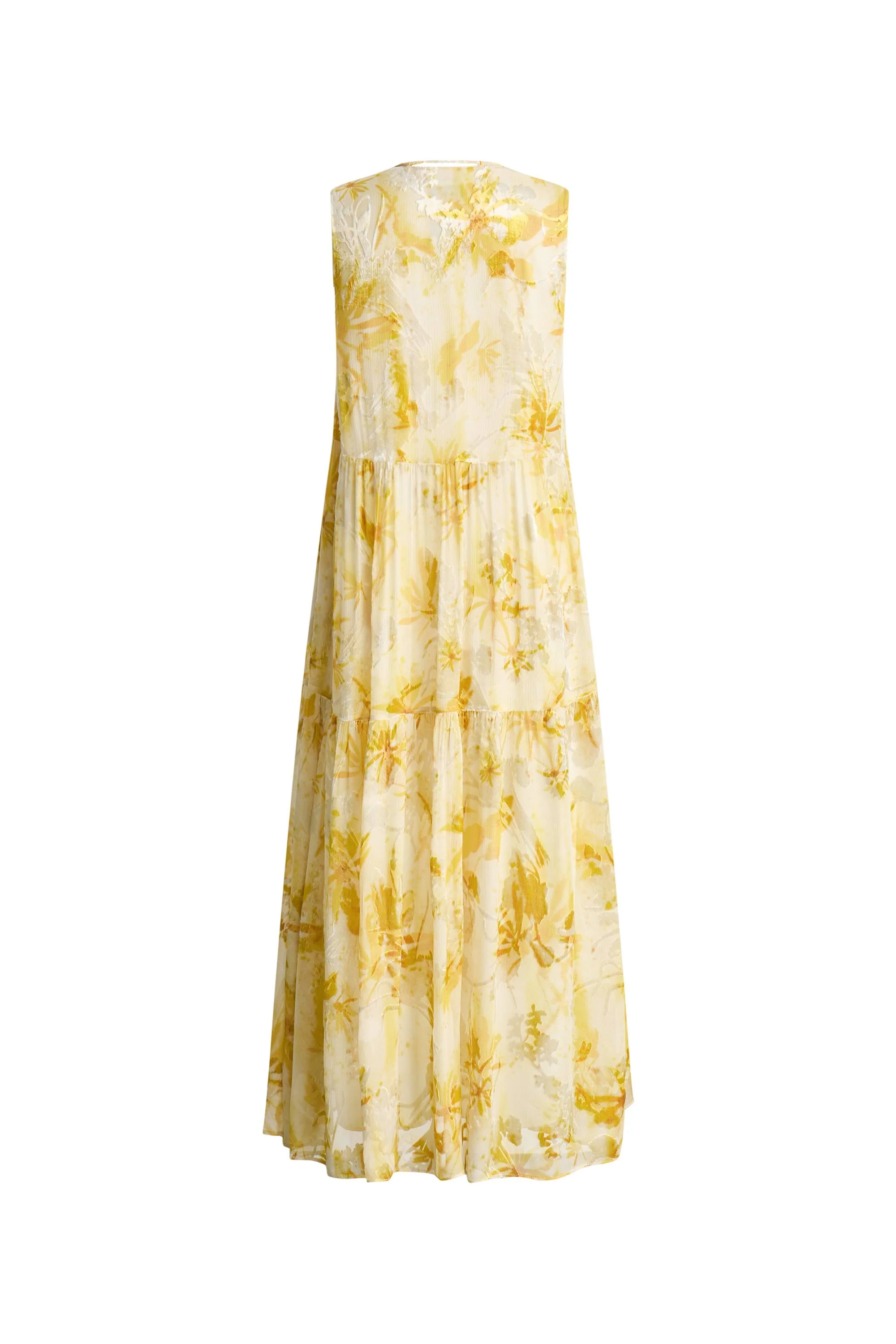 Amelia Sleeveless Maxi Dress in Burnout Silk Georgette - Image 12