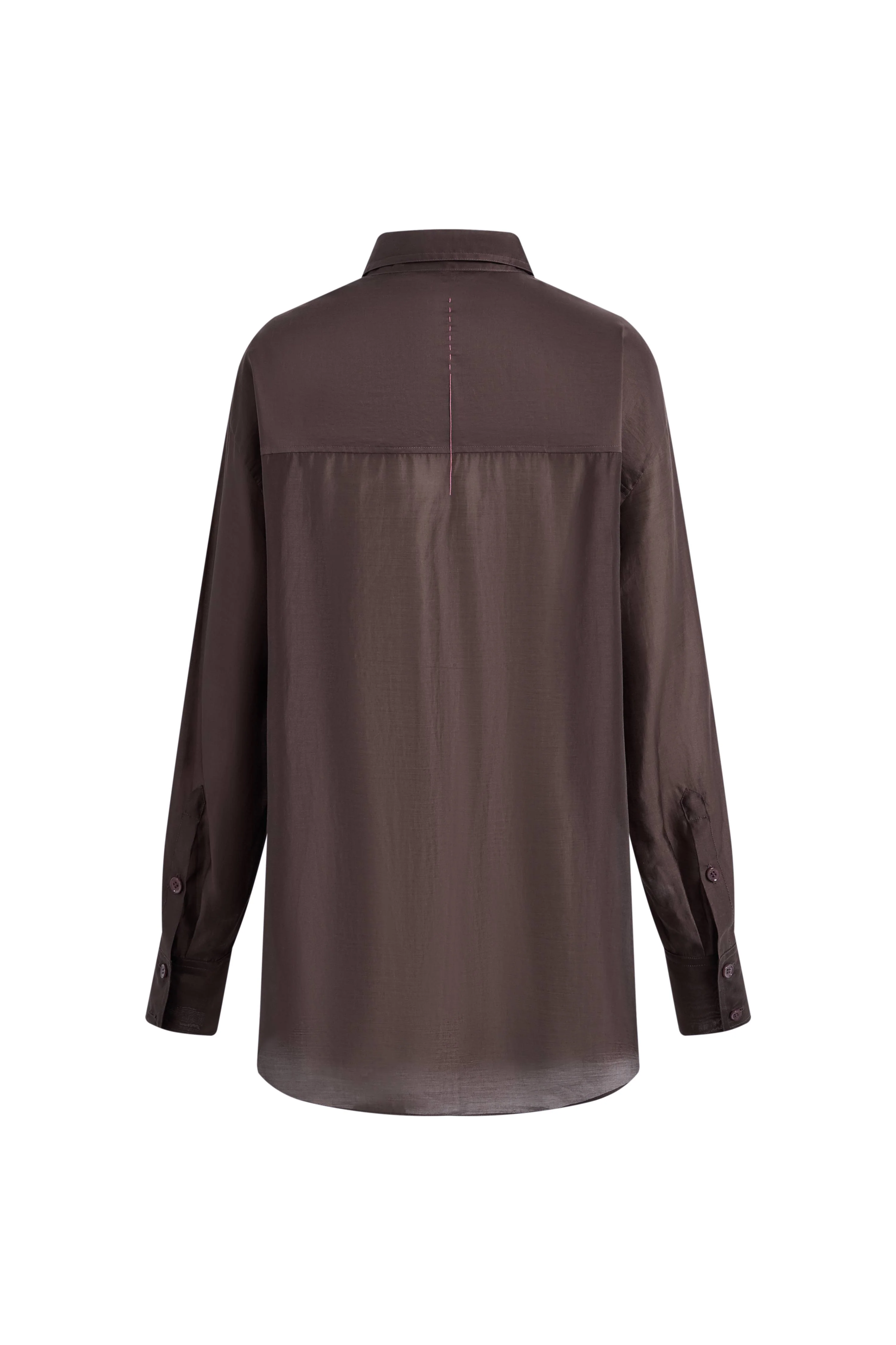 Anja Loose Fit Shirt in Lustrous Organza Silk - Image 8