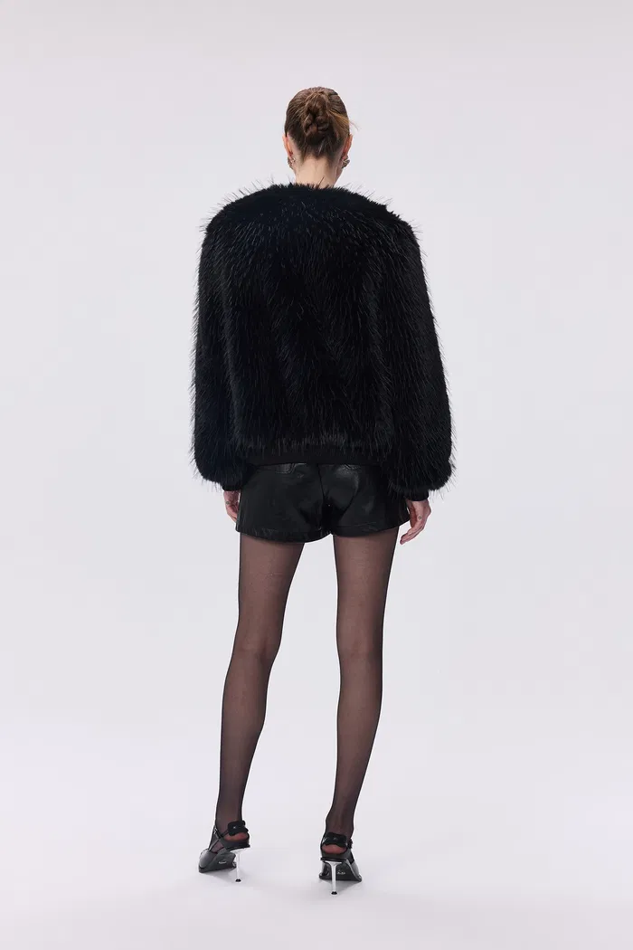 Ariana Jacket in Premium Double Coated Faux Fur - Image 5