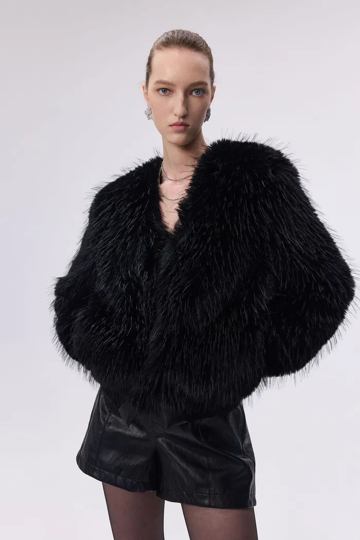 Ariana Jacket in Premium Double Coated Faux Fur - Image 6