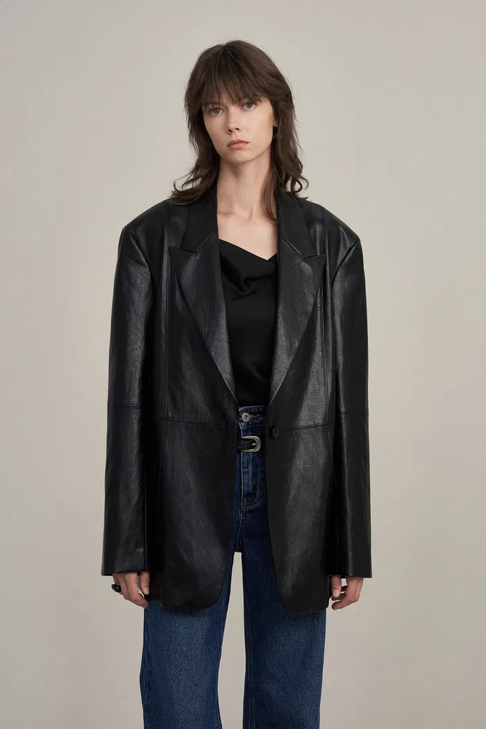 Aspall Blazer in Vegan Leather - Image 6