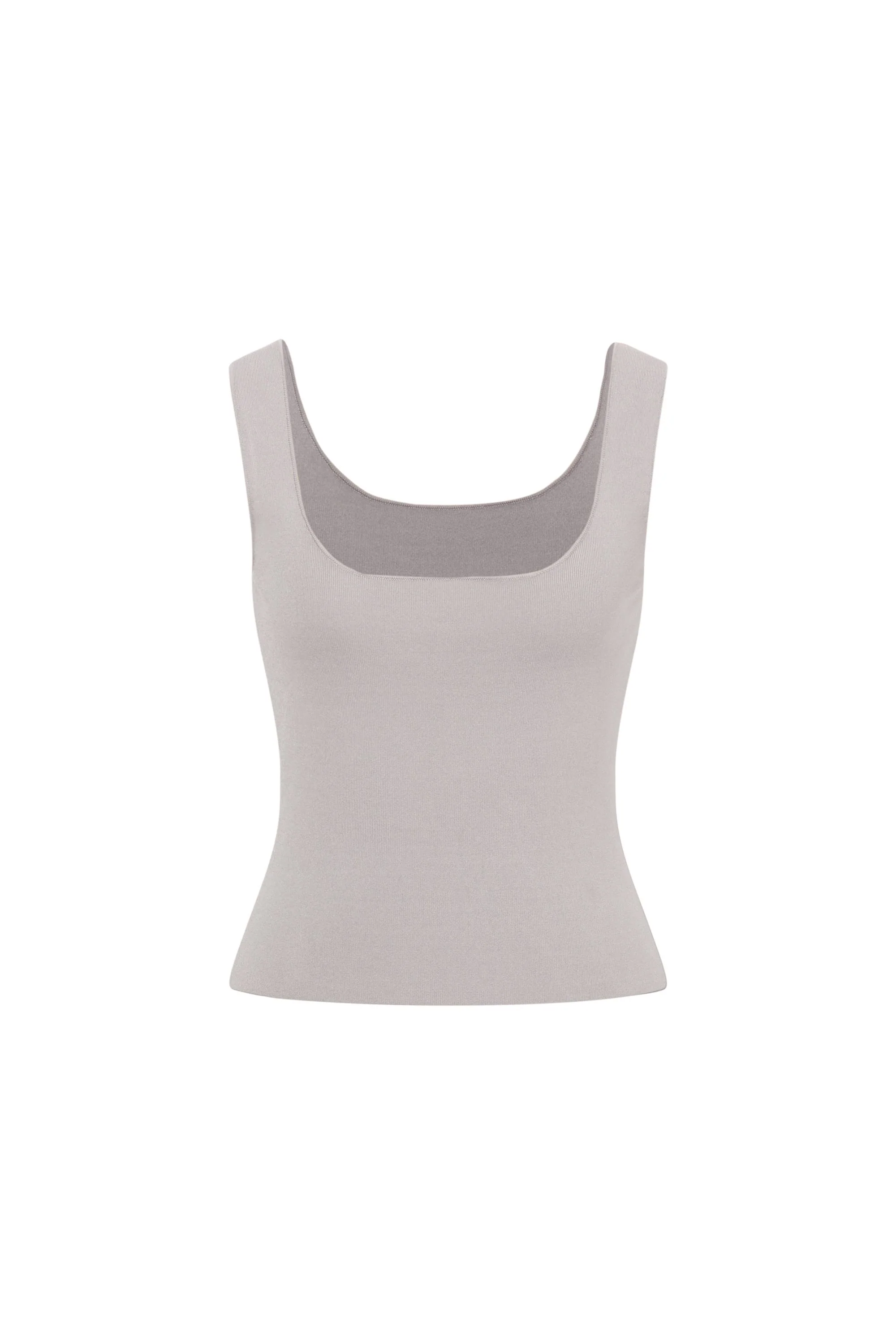 Athena Shape Retaining Square Neck Tank in Four Way Stretch Knit Yarn - Image 10