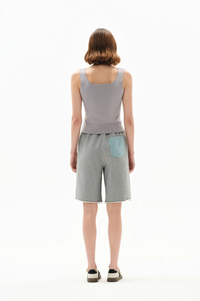 Athena Shape Retaining Square Neck Tank in Four Way Stretch Knit Yarn - Image 4