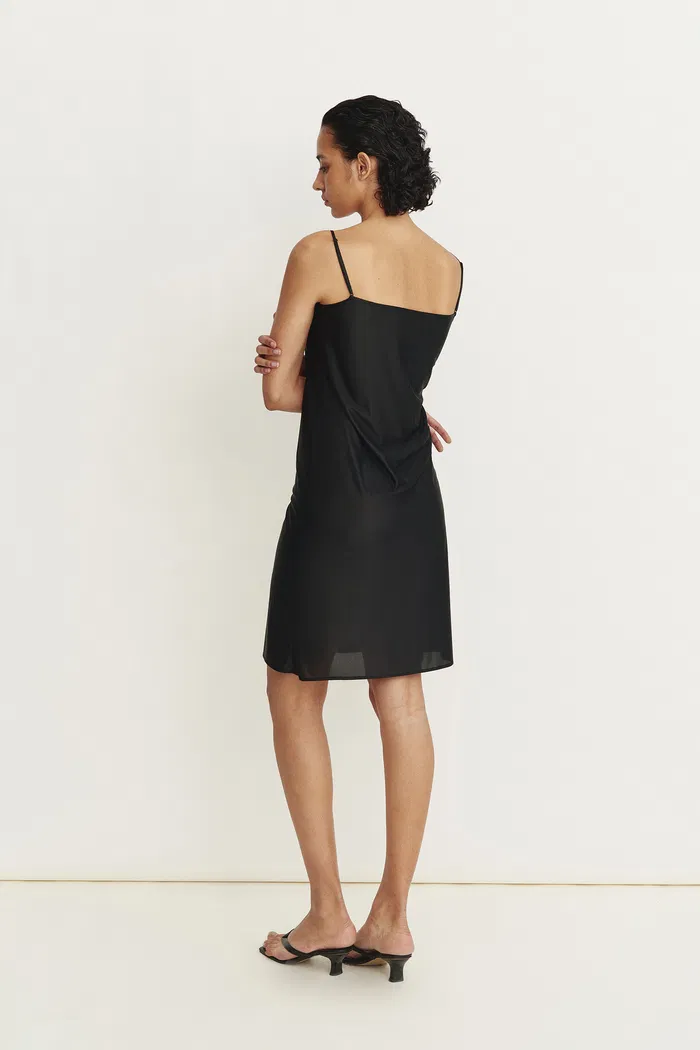 Attachments Black Slip Short Dress - Image 2