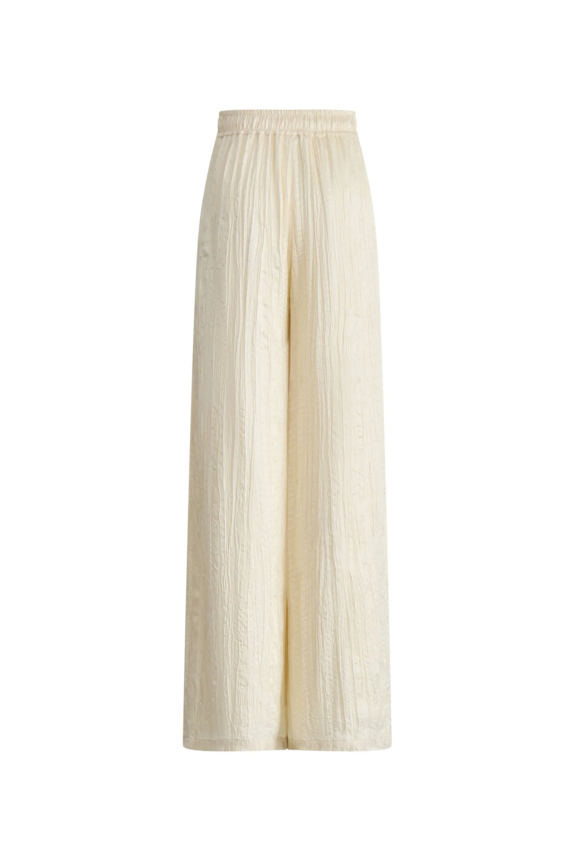 Aurora Textured Pants in Pleated Satin - Image 12