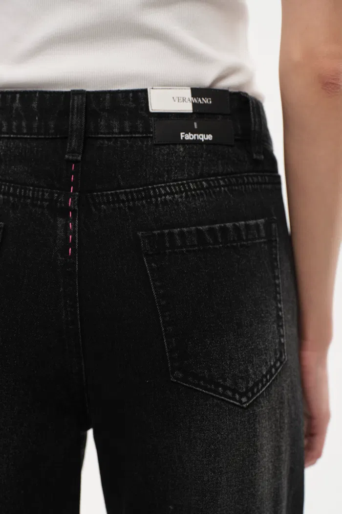 Balled Straight Leg Jeans in Cotton Denim - Image 6