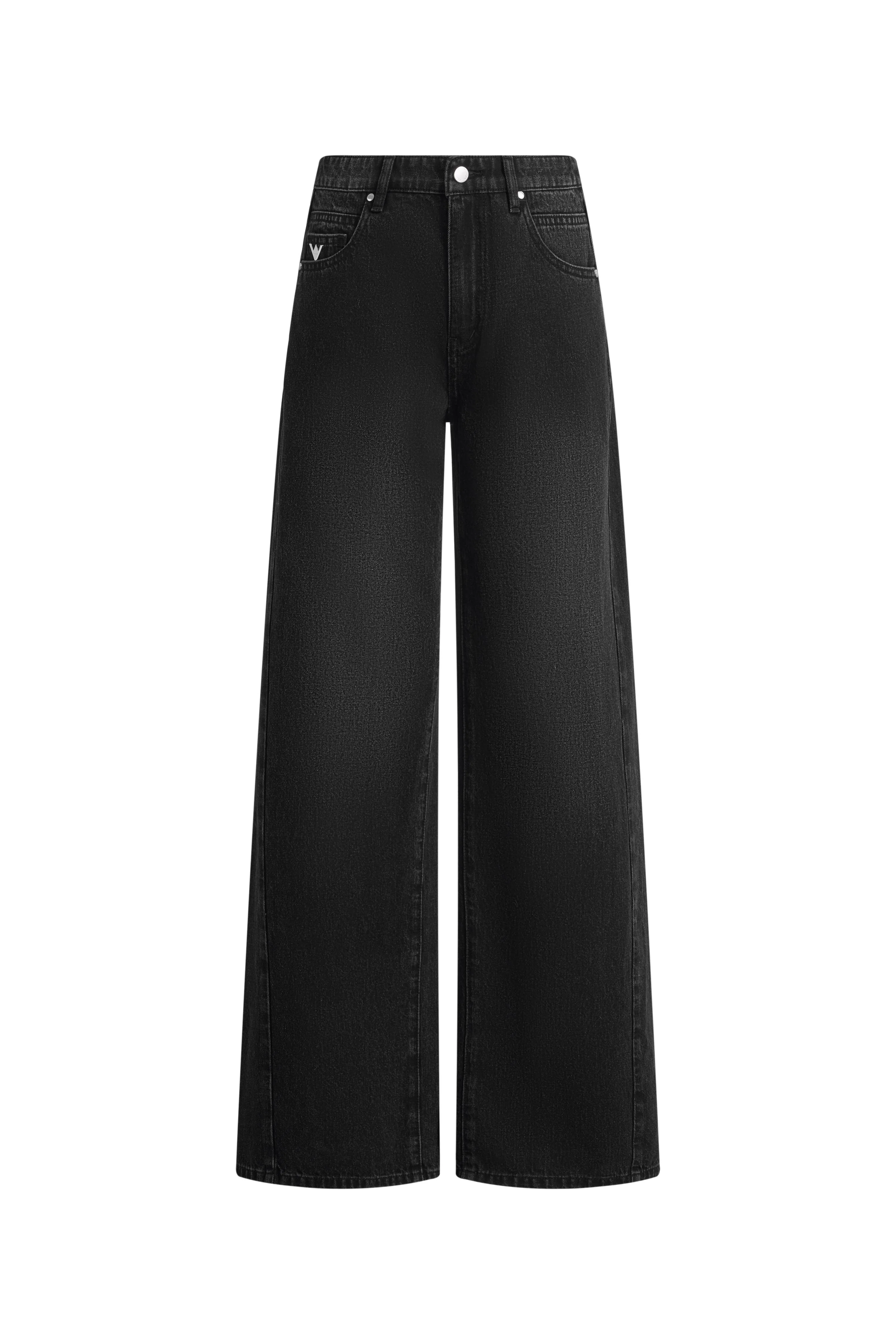 Balled Straight Leg Jeans in Cotton Denim - Image 8