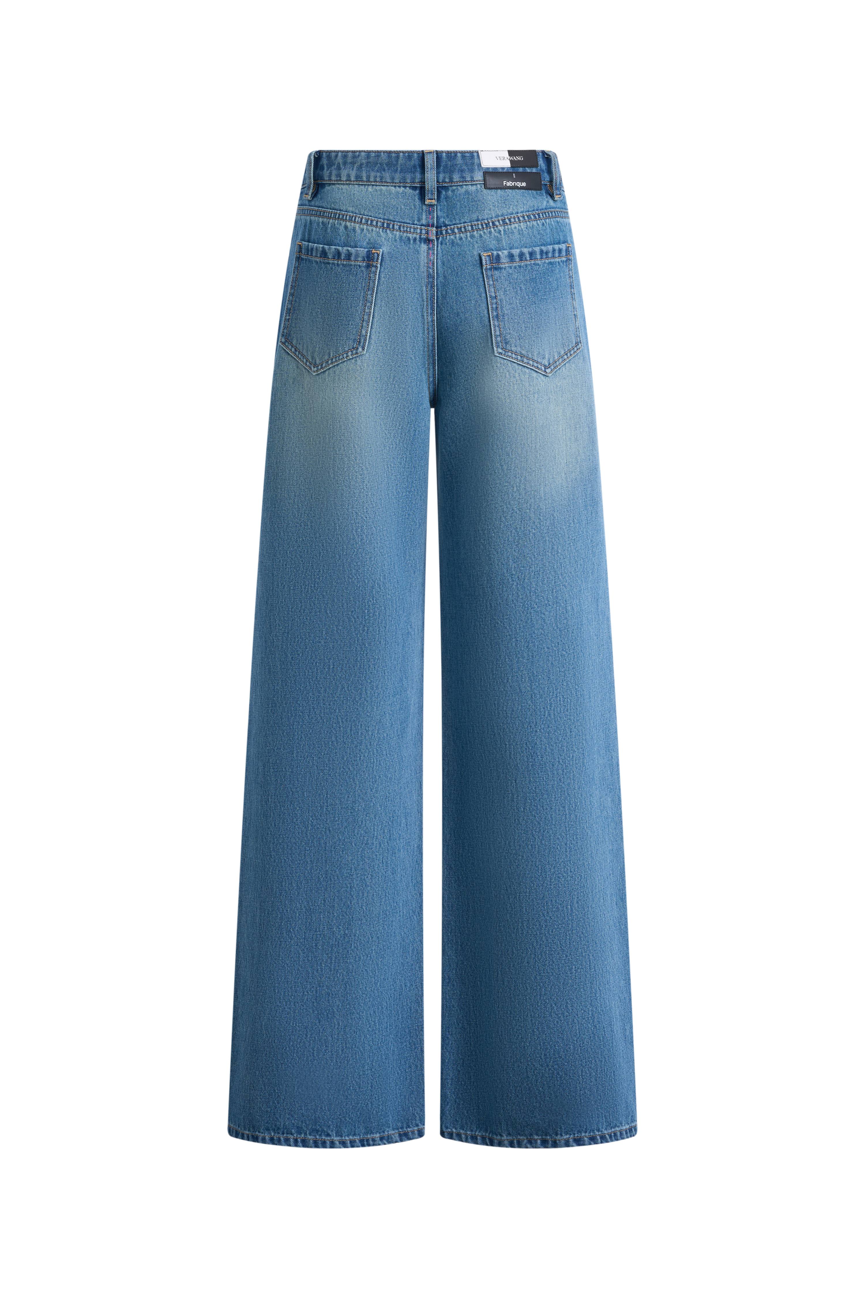 Balled Straight Leg Jeans in Cotton Denim - Image 8