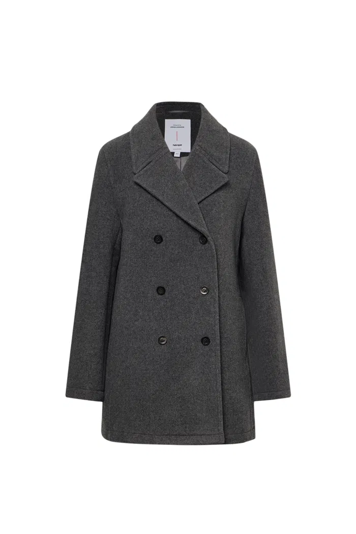 Beau Double-Breasted Coat in Single Face Wool - Image 10