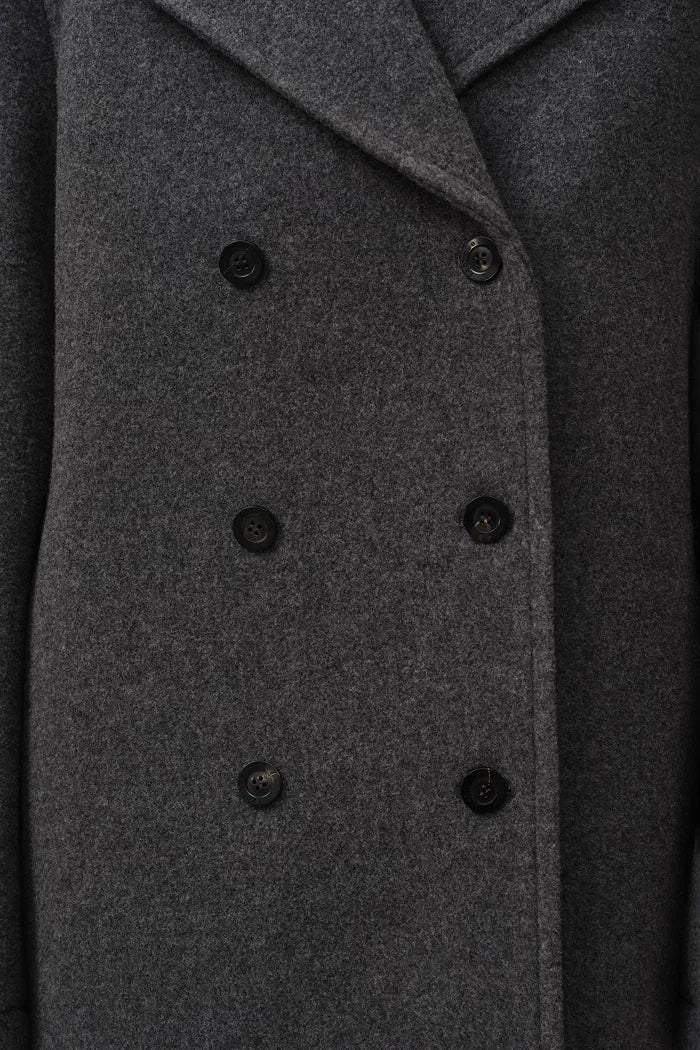 Beau Double-Breasted Coat in Single Face Wool - Image 7