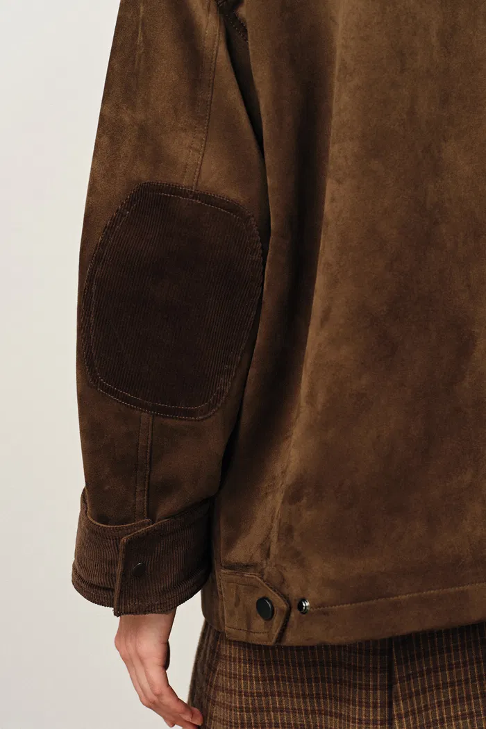 Bella Faux Suede Puffer Jacket - Image 9