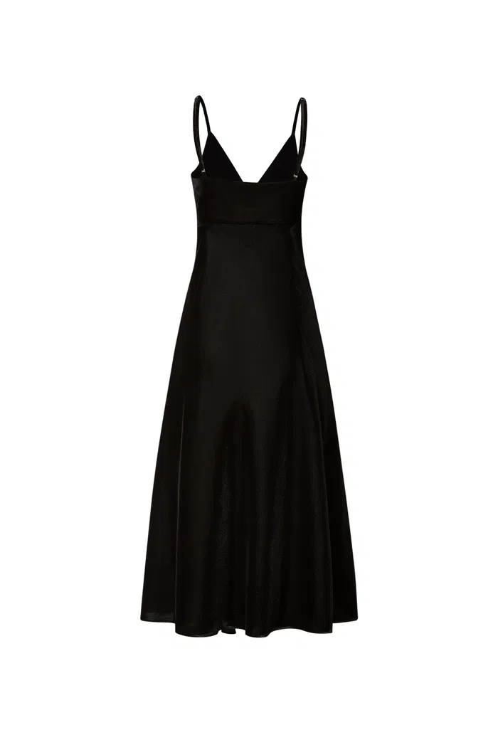 Bellagio Velvet Slip Dress in Silk Georgette Velvet - Image 11