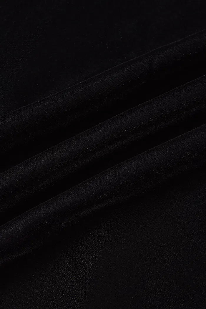 Bellagio Velvet Slip Dress in Silk Georgette Velvet - Image 9