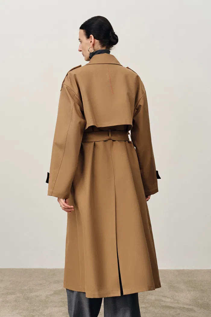Belroche Removable Quilt Trench Coat in Cotton Blend - Image 6
