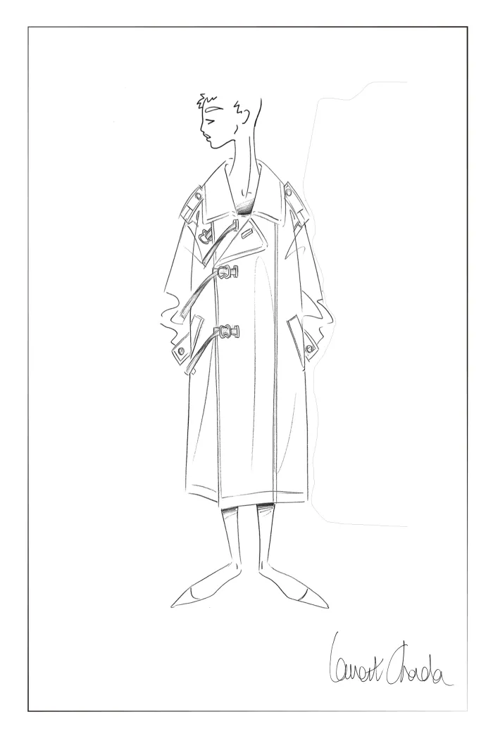 Belroche Removable Quilt Trench Coat in Cotton Blend - Image 9