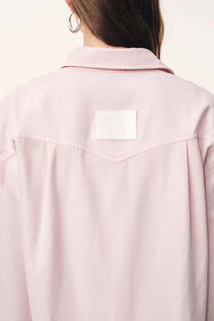 Beverley Denim Shirt in Cotton Denim - Image 6