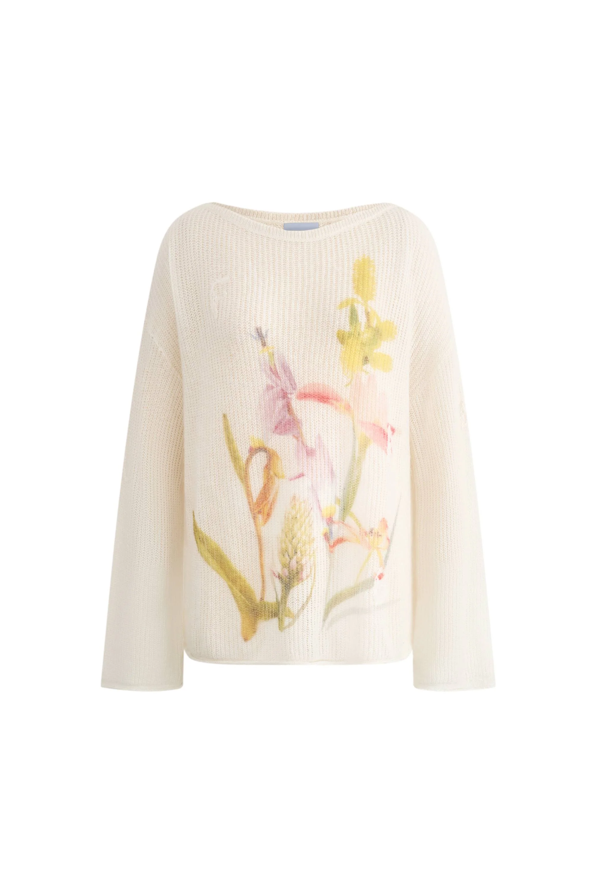 Blair Hand Embroidered Flora Sweater inWool-Alpaca Blend - Image 9