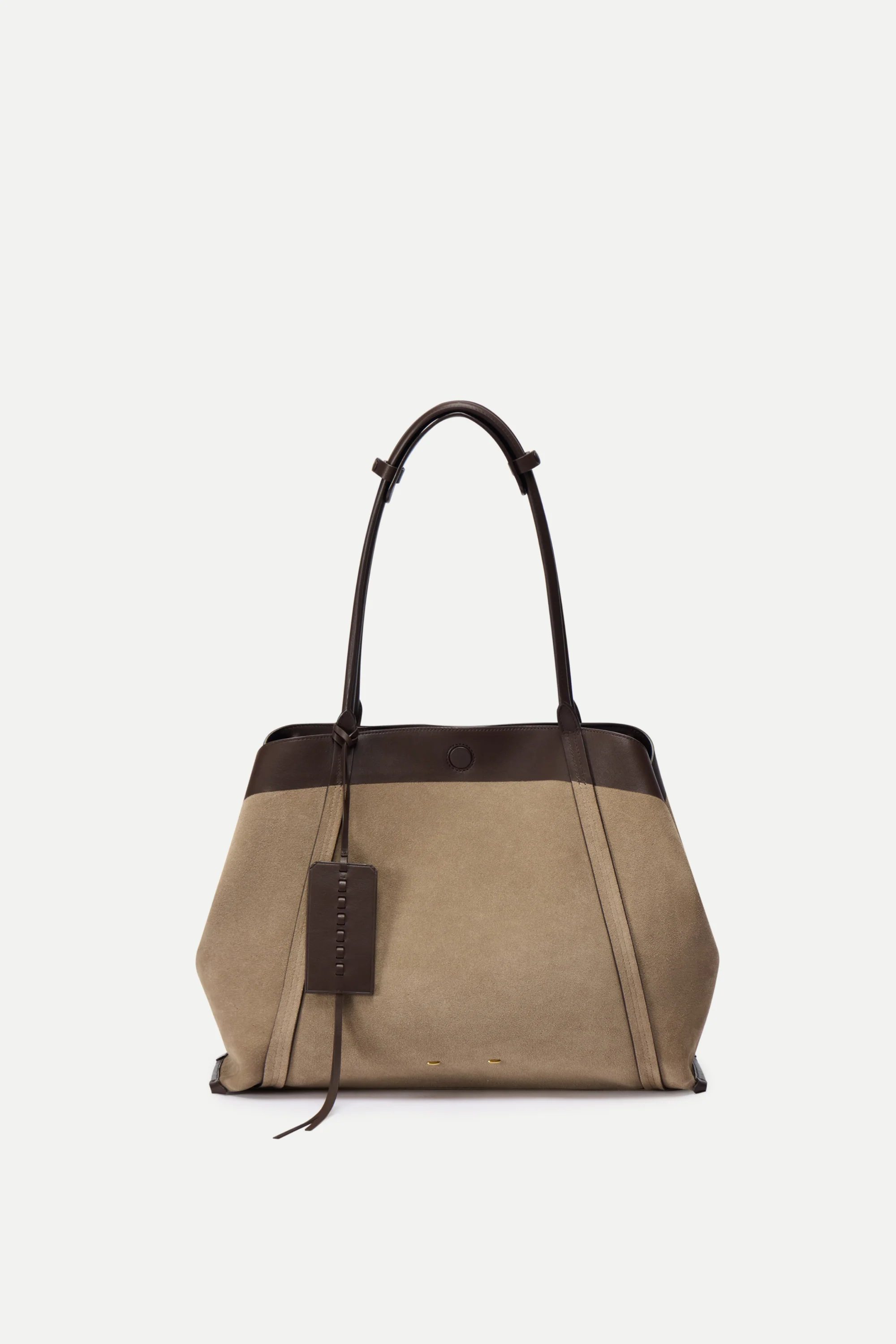 Brera Convertible Tote Bag Large in Dutch Calfskin and Suede - Image 4