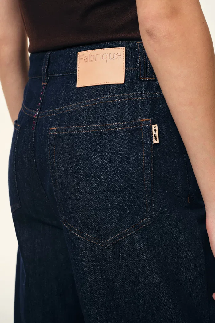 Brielle Straight Leg Jeans in Linen Blend Denim - Image 8