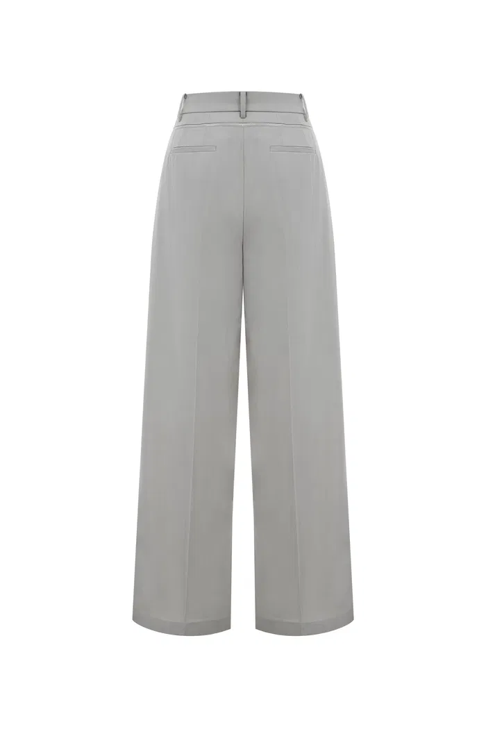 Bug Wide Leg Pants in Worsted Wool Blend - Image 11
