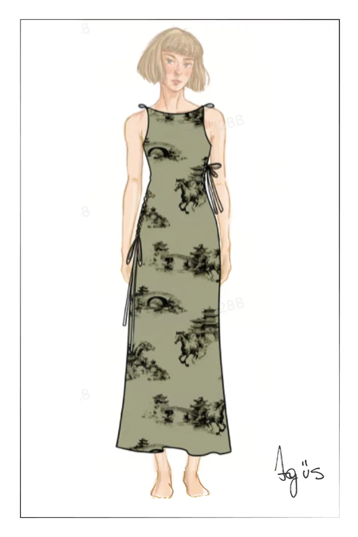 Calista Flora Print Dress - Image 9