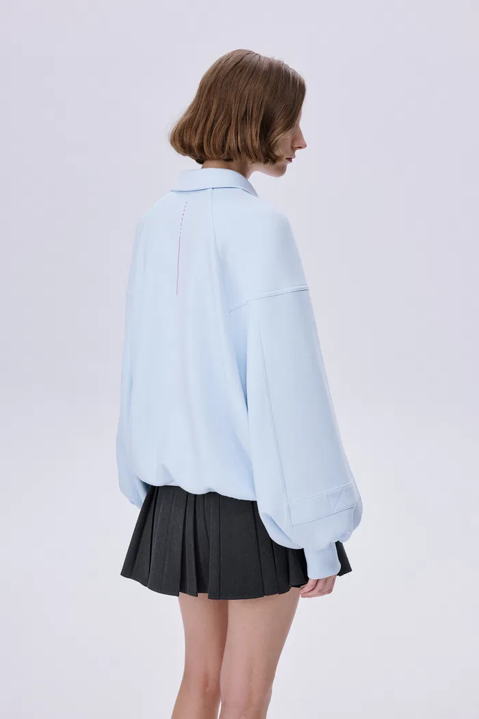 Casea Puff Sleeve Sweater in Viscose Blend - Image 7