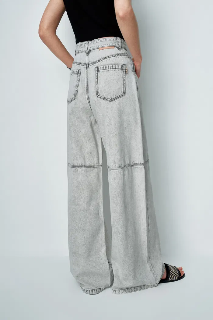 Cassia Belted Washed Jeans in Lyocell Denim - Image 6