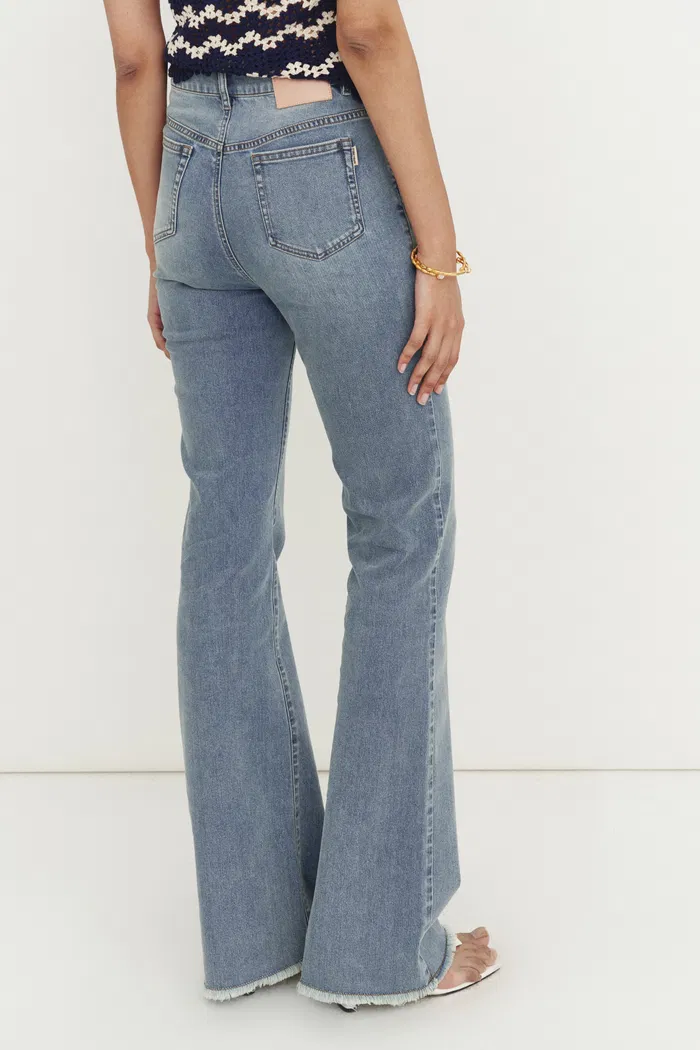 Cathy Slight Bootcut Jeans in Acetate Denim - Image 6
