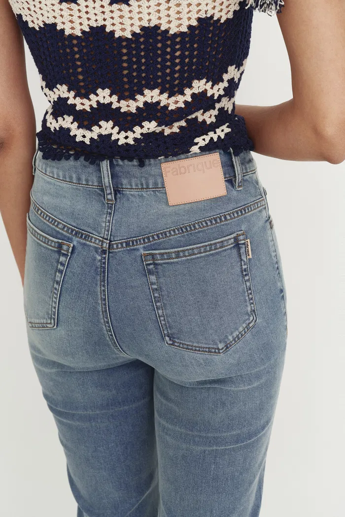Cathy Slight Bootcut Jeans in Acetate Denim - Image 8