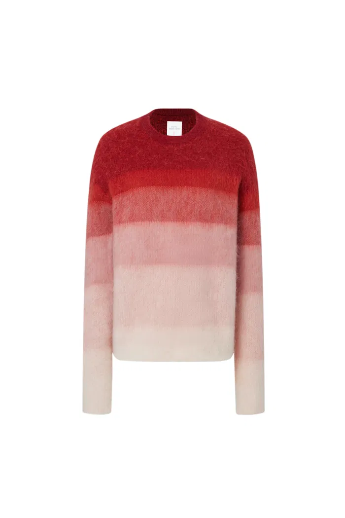 Cherry Ombré Sweater in Baby Alpaca Blend - Image 10