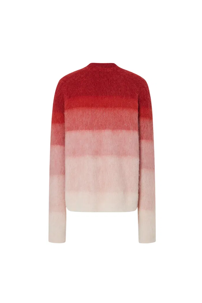 Cherry Ombré Sweater in Baby Alpaca Blend - Image 11