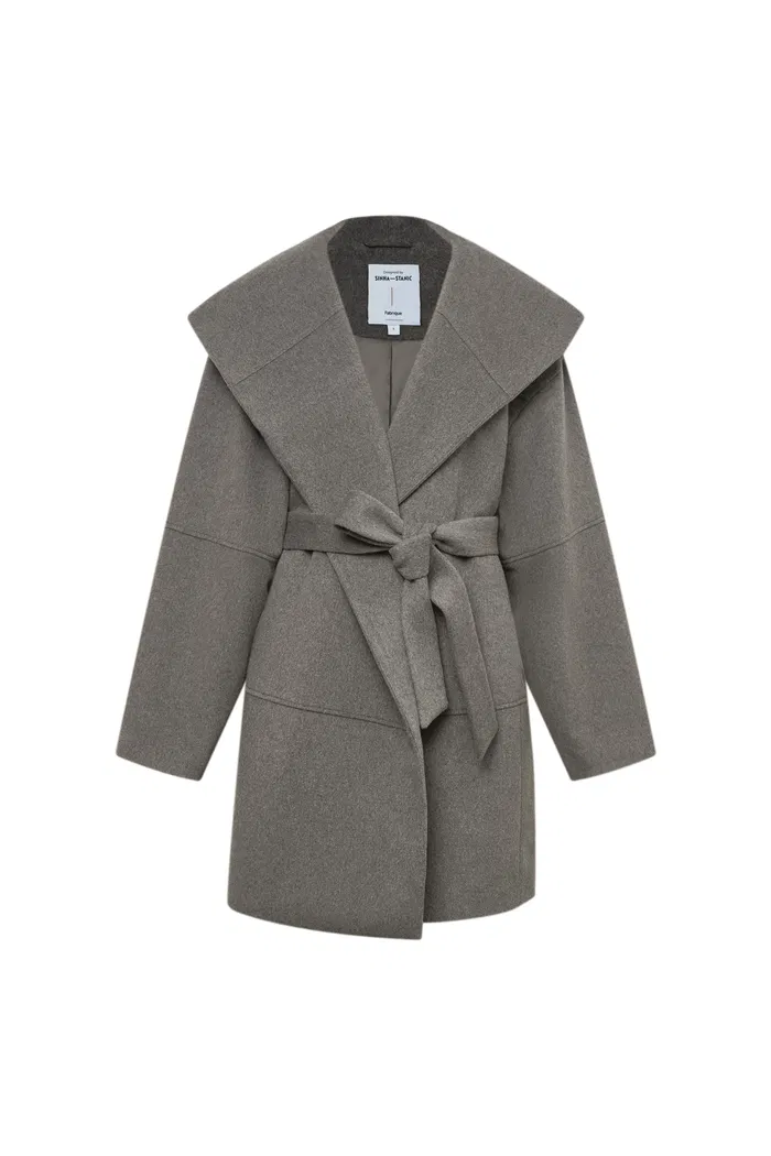 Chesterfield Multi-Piece Structure Hooded Coat in Wool Cashmere - Image 10