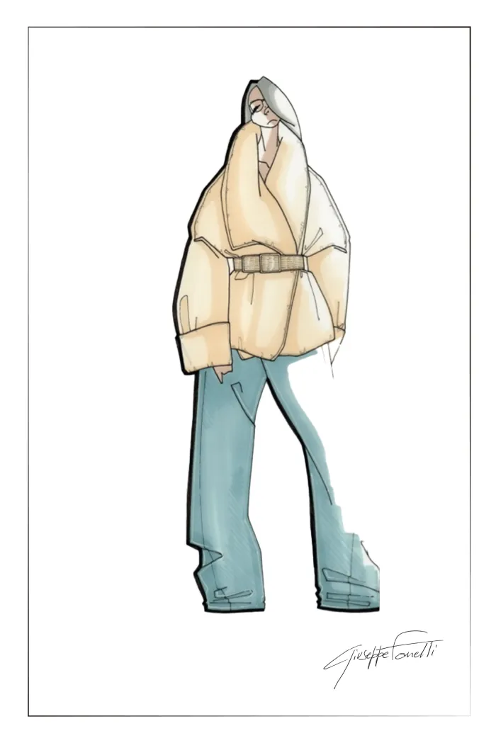 Chloe Lapel Down Jacket in High-Density Nylon - Image 7