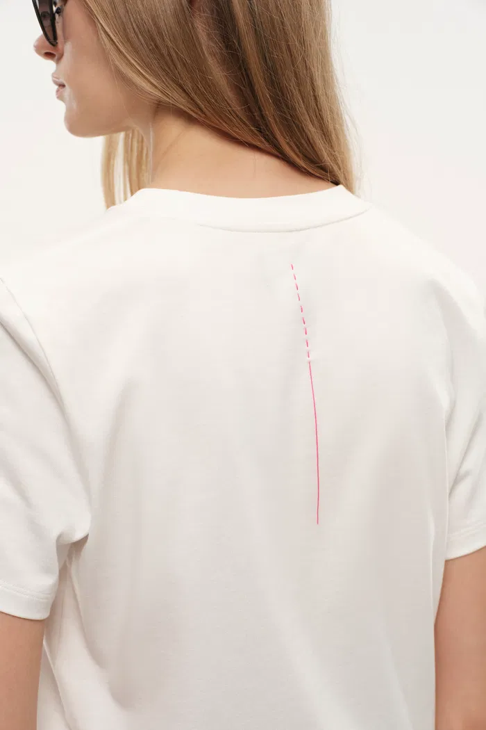 Cipher Silver Graphic T-Shirt in Cotton - Image 4