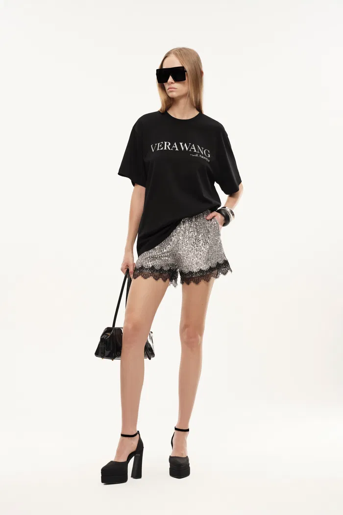 Cipher Silver Logo Graphic T-Shirt in Cotton - Image 3