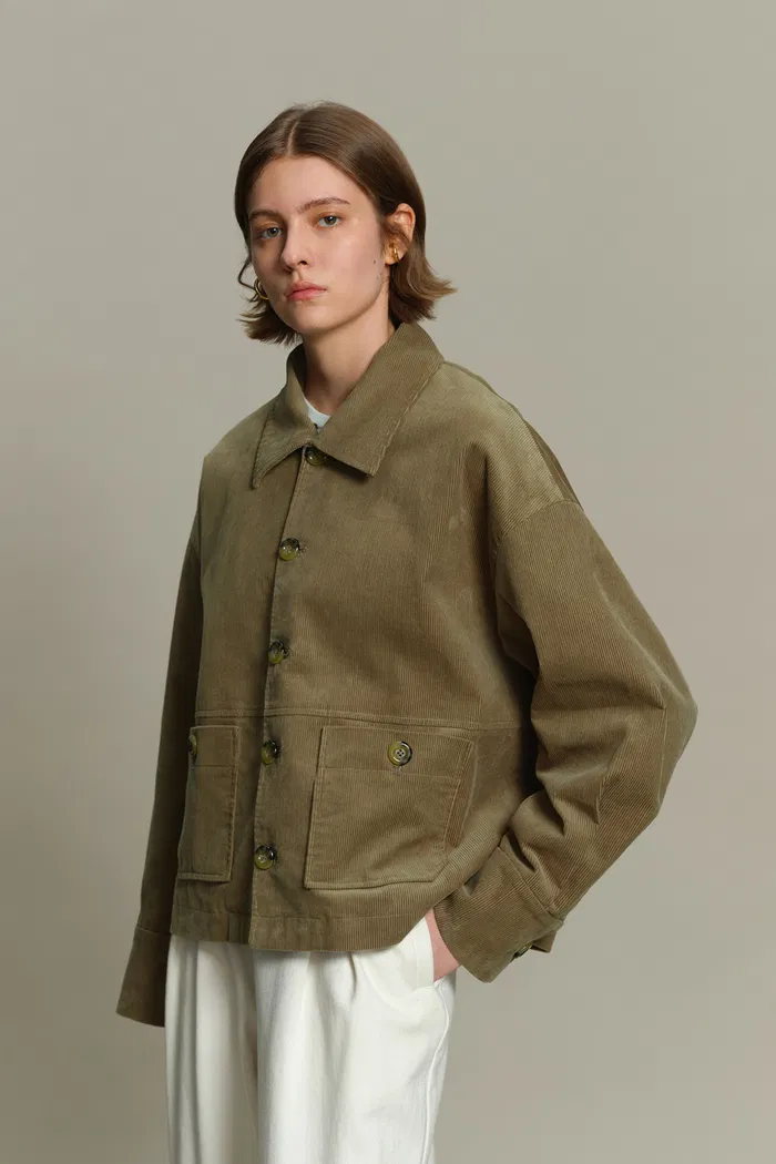 Claire Corduroy Jacket in Cotton - Image 2