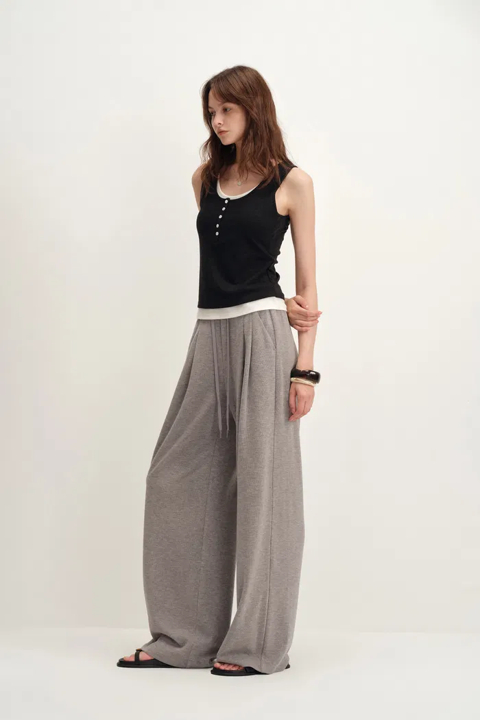 Coco Layered look Tank Top in Tencel-Merino Knit - Image 3