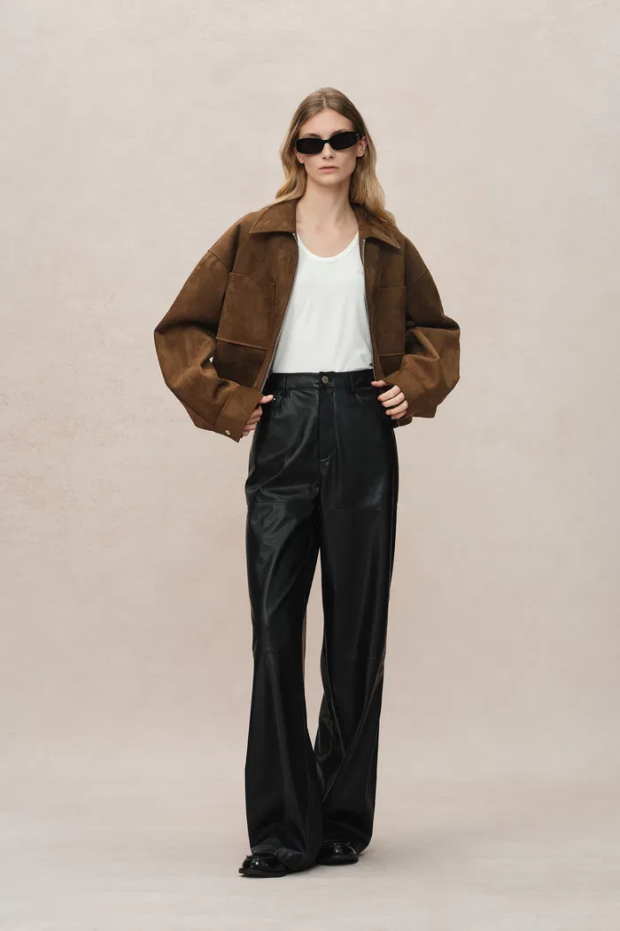 Coddenham Jacket in Faux Suede - Image 3