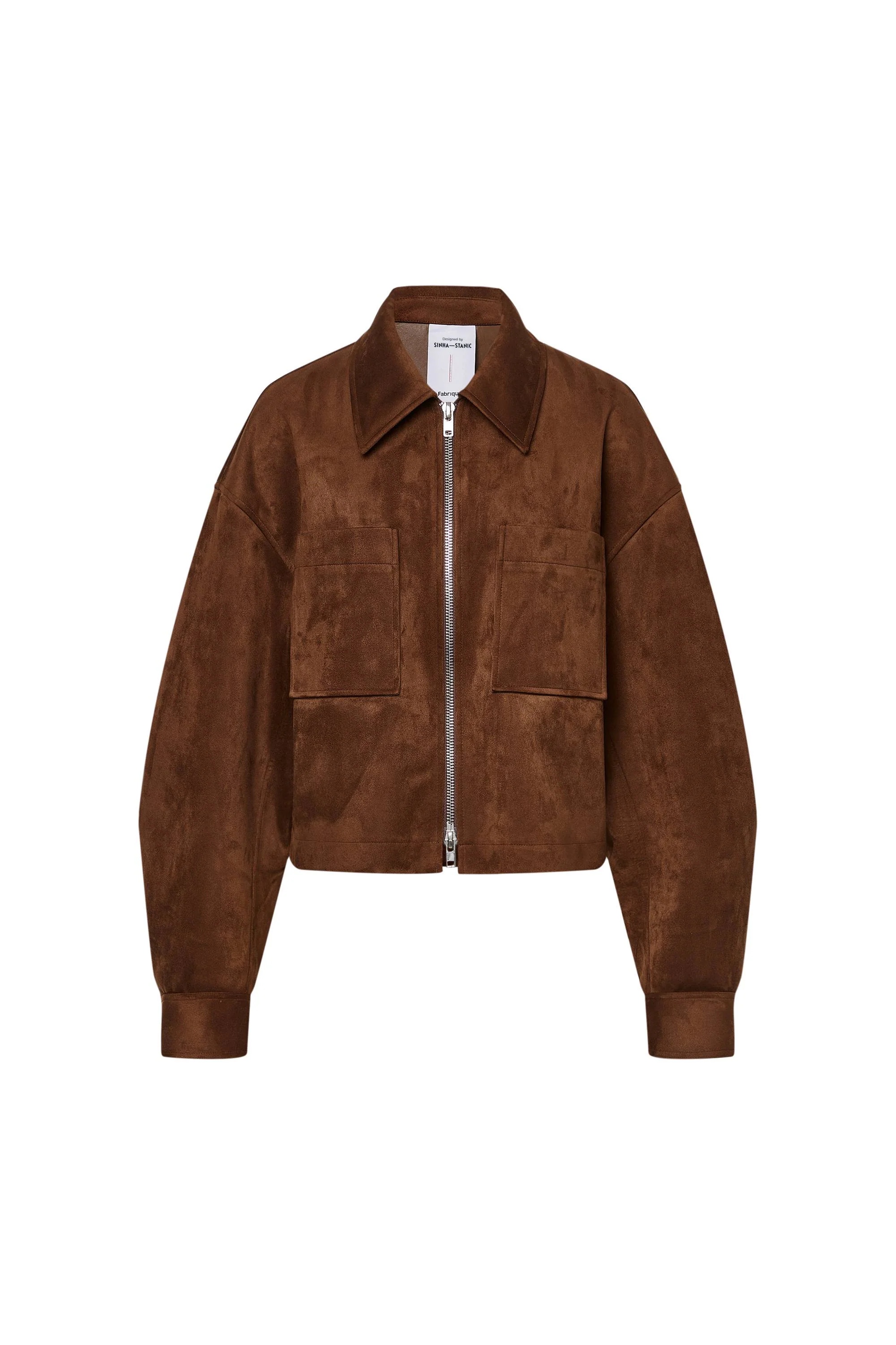 Coddenham Jacket in Faux Suede - Image 9
