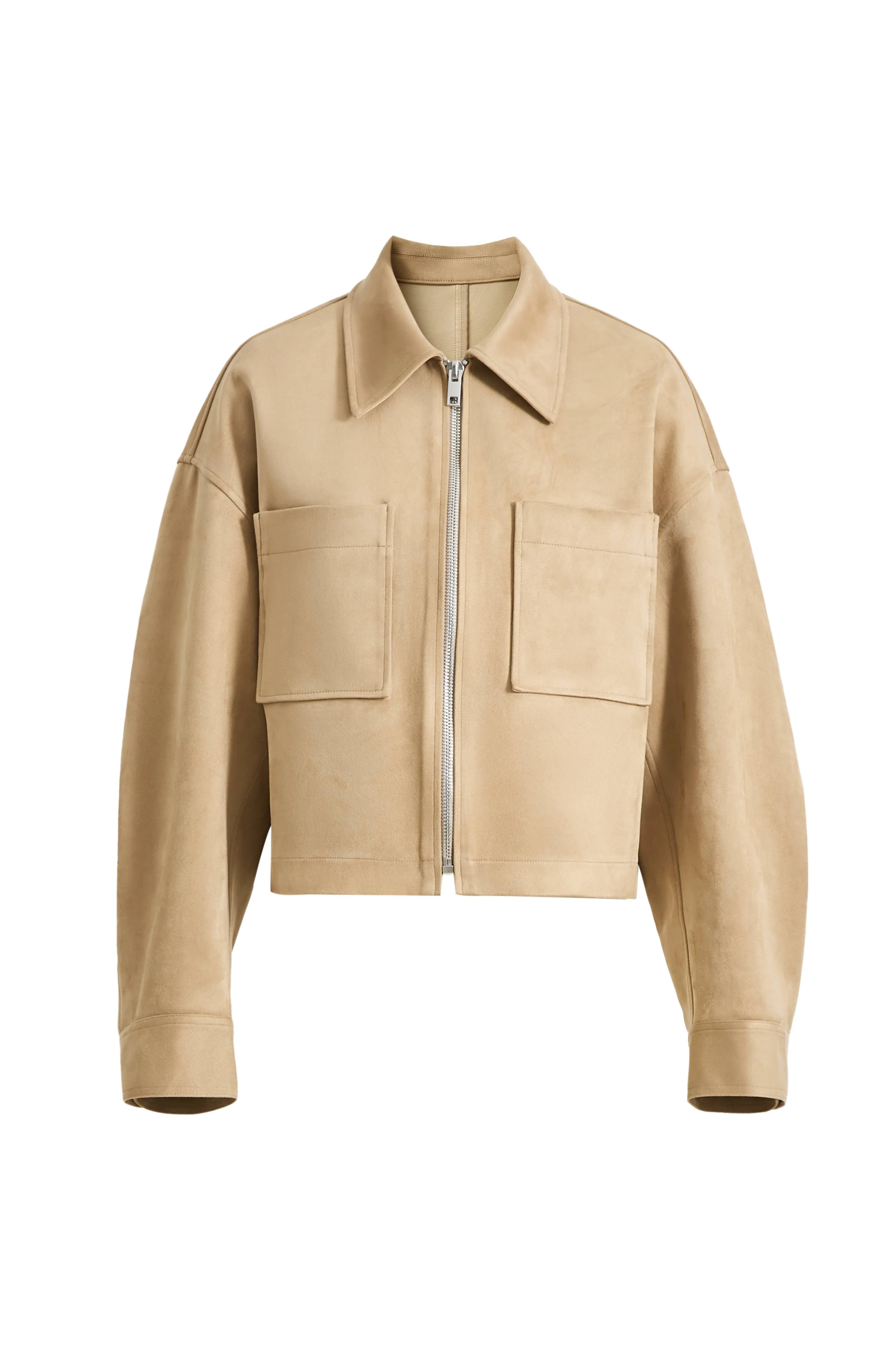 Coddenham Short Jacket in Faux Suede - Image 11