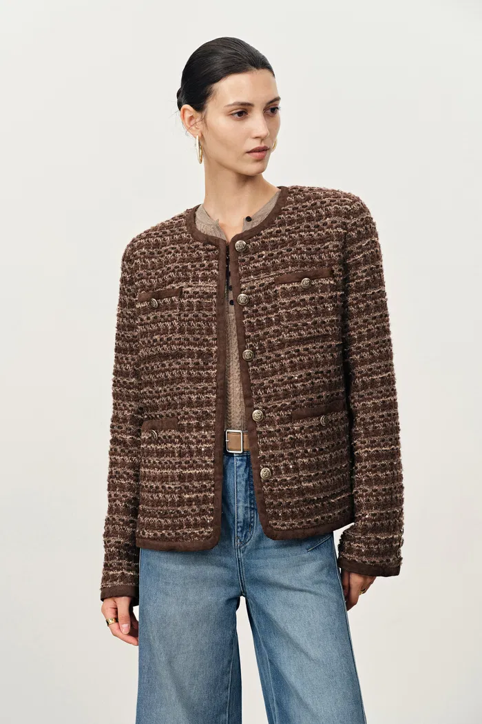 Colmar Boxy Tweed Jacket in French Bouclé - Image 4